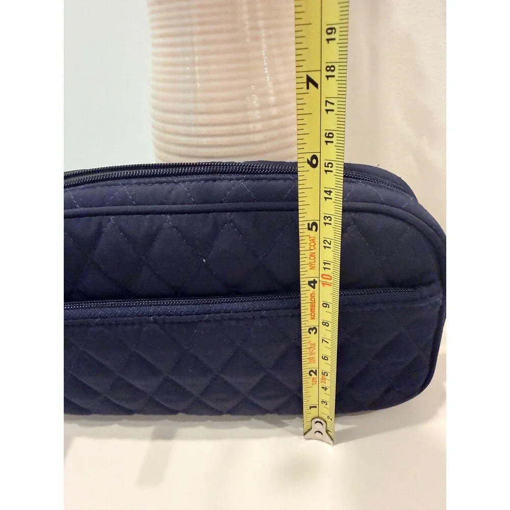 Vera Bradley x Lilly Bag Insulated Medication Navy Blue Quilted Make Up Toiletry